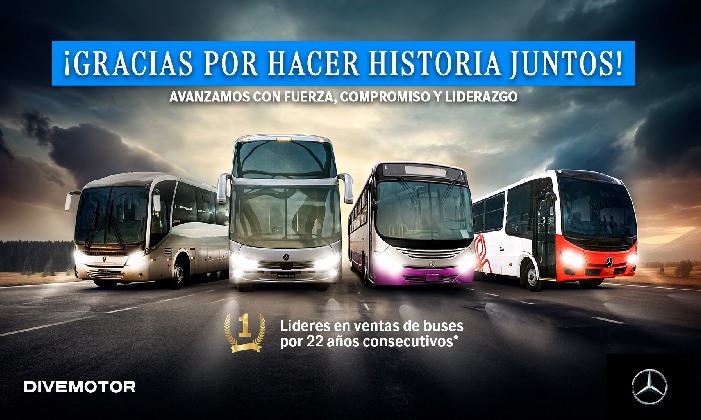 Buses Mercedes-Benz Líder en ventas en el Perú