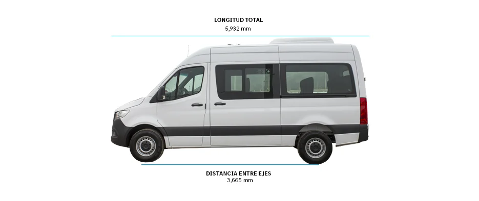 Dimensiones de vans Sprinter 416 (15+1) -2 - DIVEMOTOR