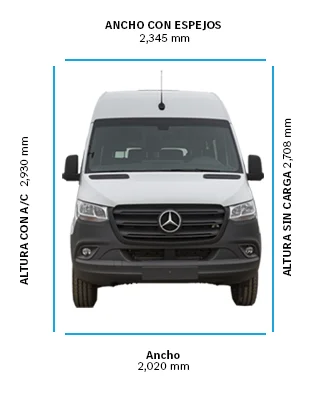 Dimensiones de vans Sprinter 414 (18+1) -1 - DIVEMOTOR
