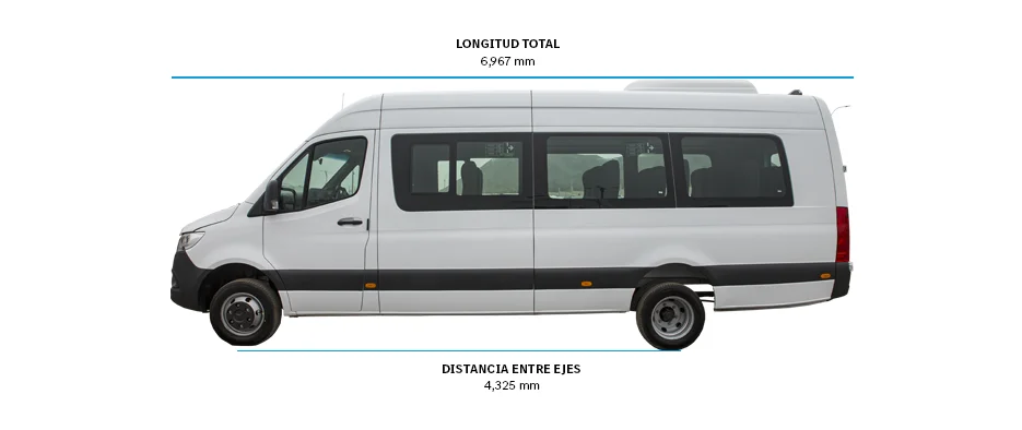 Dimensiones de vans Sprinter 416 (18+1) -2 - DIVEMOTOR