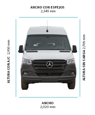 Dimensiones de vans Sprinter 514 (19+1) -1 - DIVEMOTOR