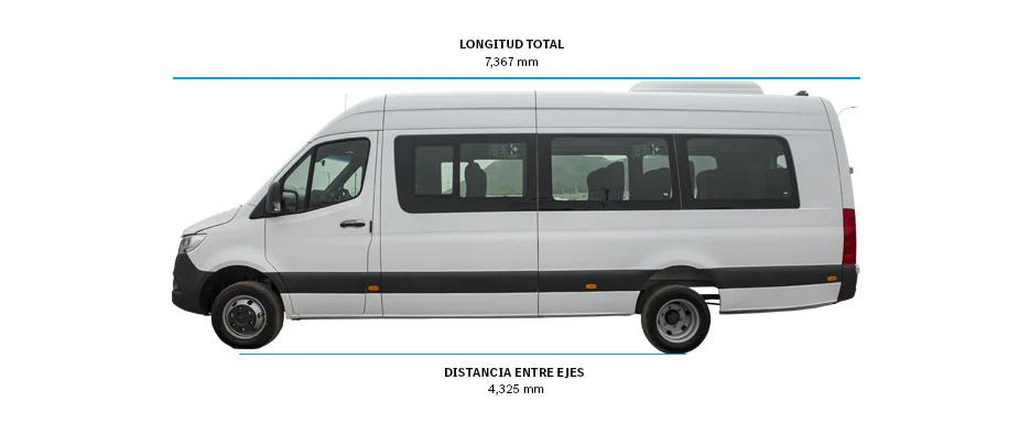 Dimensiones de vans Sprinter 516 (19+1) -2 - DIVEMOTOR