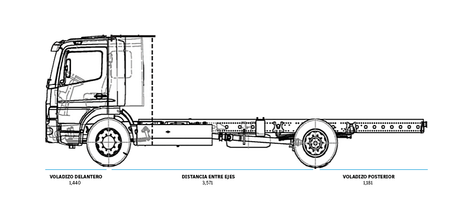 Dimensiones de camiones Atego 1730 -2 - DIVEMOTOR