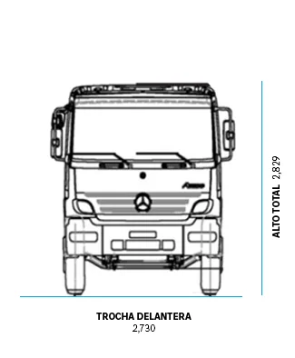 Dimensiones de camiones Atego 2730 -1 - DIVEMOTOR