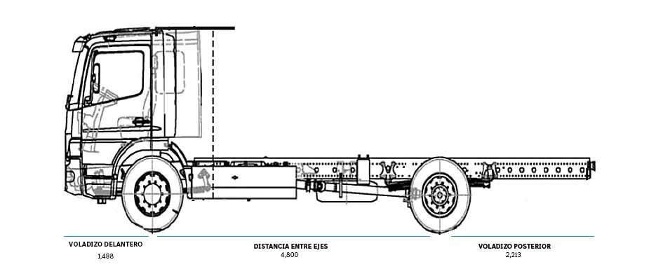 Dimensiones de camiones Atego 2730 -2 - DIVEMOTOR