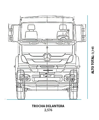 Dimensiones de camiones Axor 3344 -1 - DIVEMOTOR