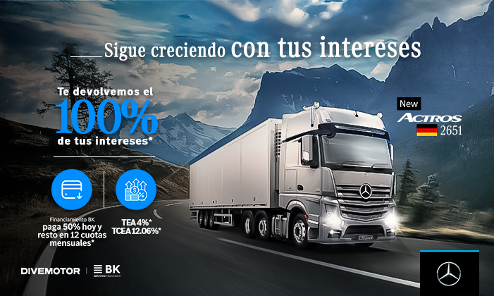 New Actros con financiamiento con BK