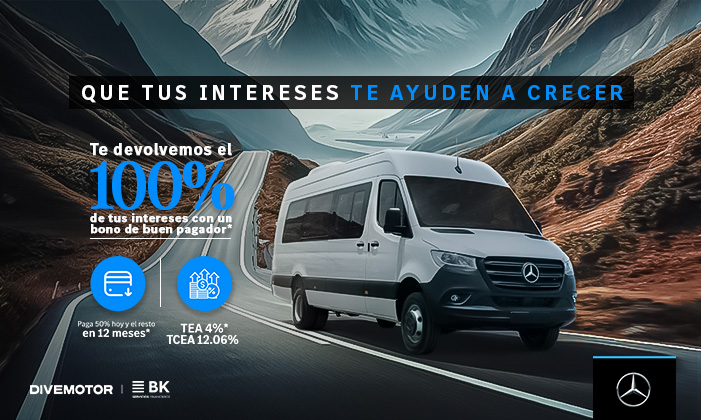 Sprinter con financiamiento con BK Perú