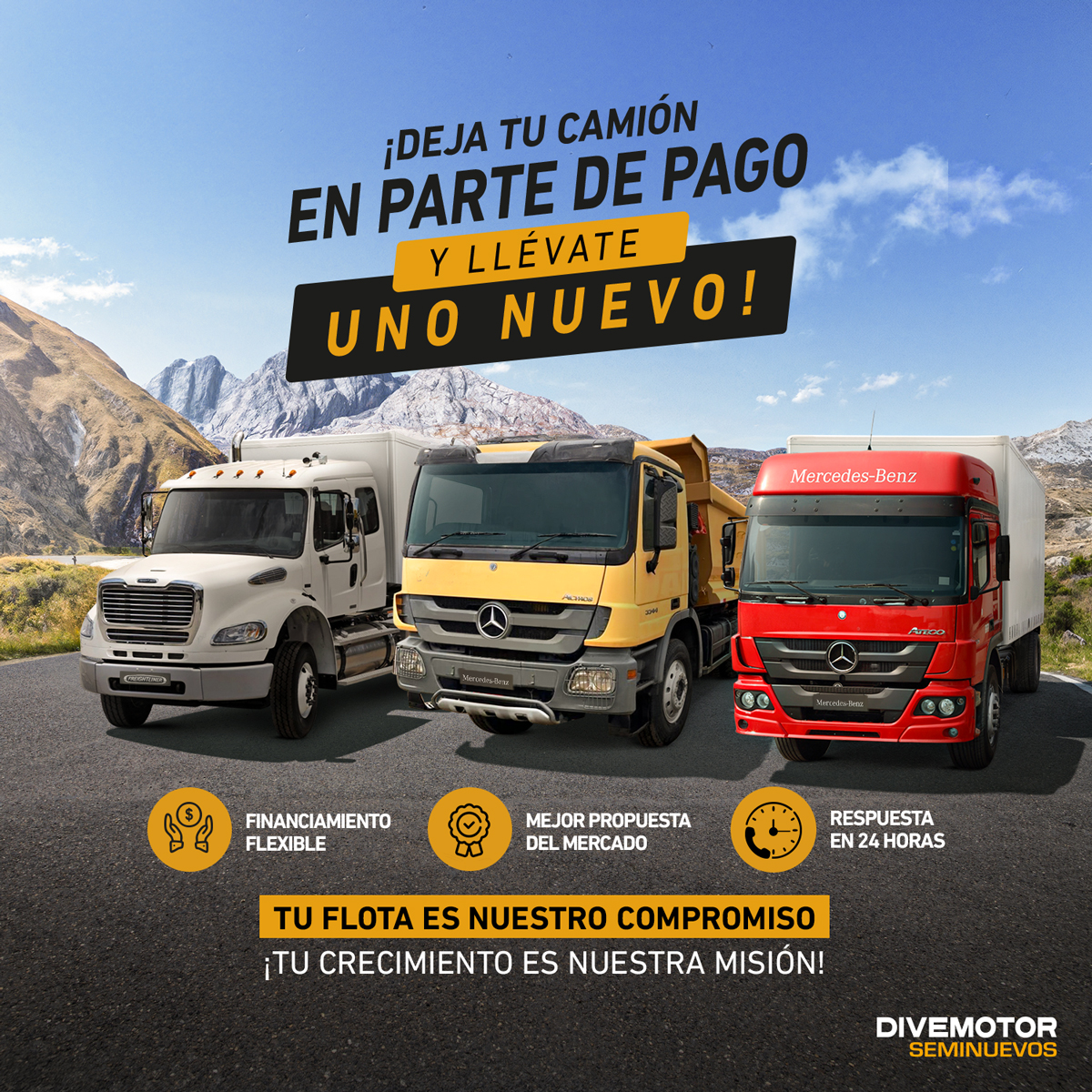 ¡Deja tu camión en parte de pago! y lleva uno nuevo