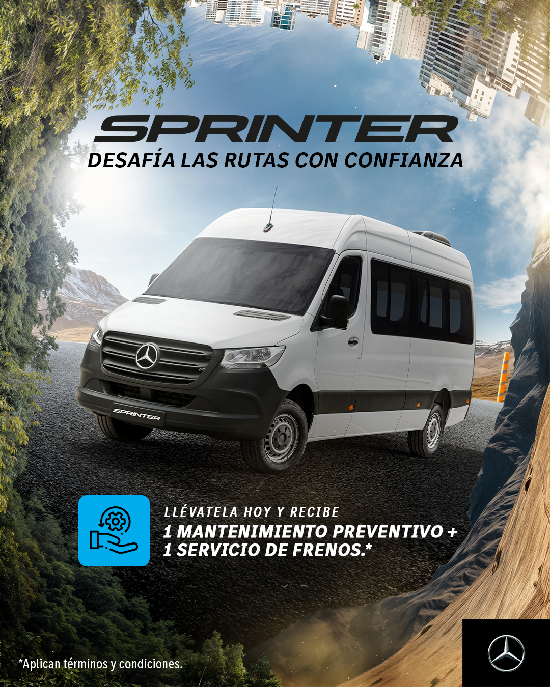 Sprinter desafía las rutas con confianza