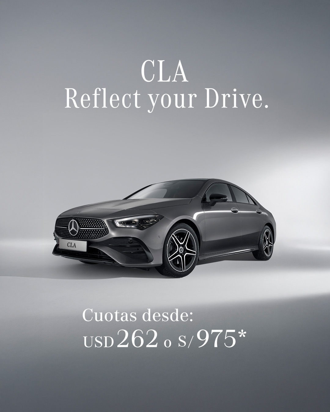 Cuotas desde USD 262 o S/ 975*