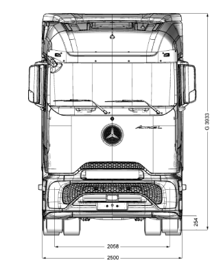 Dimensiones de camiones New Actros 2648 Procabin -1 - DIVEMOTOR