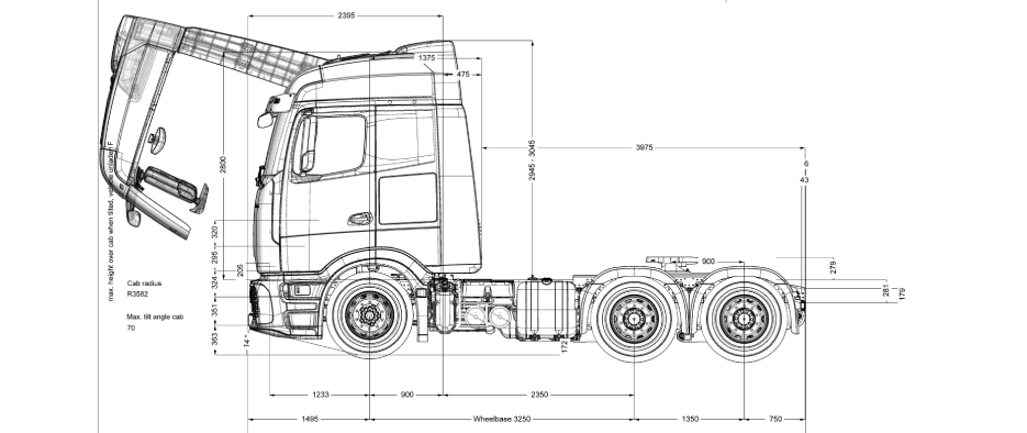 Dimensiones de camiones New Actros 2648 Procabin -2 - DIVEMOTOR