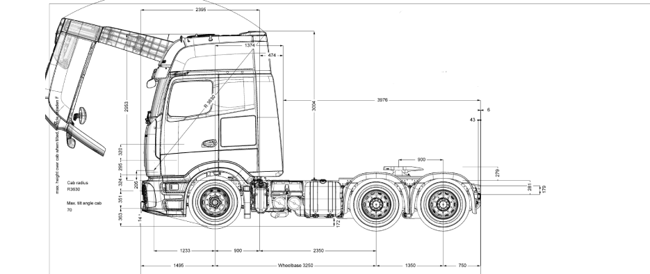 Dimensiones de camiones New Actros 2651 Pro Cabin Giga Space -2 - DIVEMOTOR
