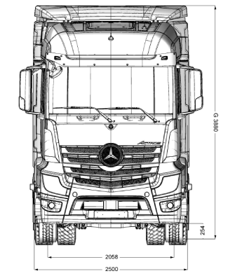 Dimensiones de camiones New Actros 2648 -1 - DIVEMOTOR